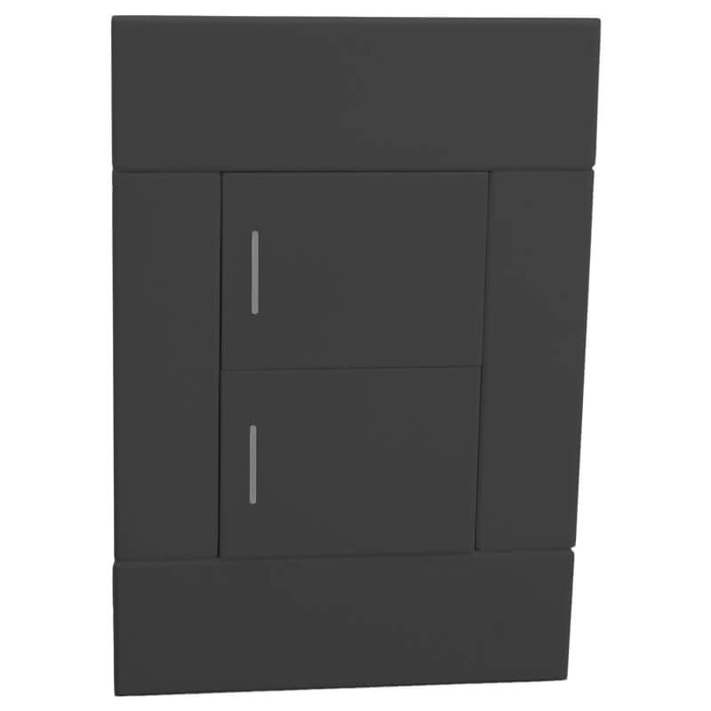 Veti 2 - Charcoal Two Lever Wall Switch