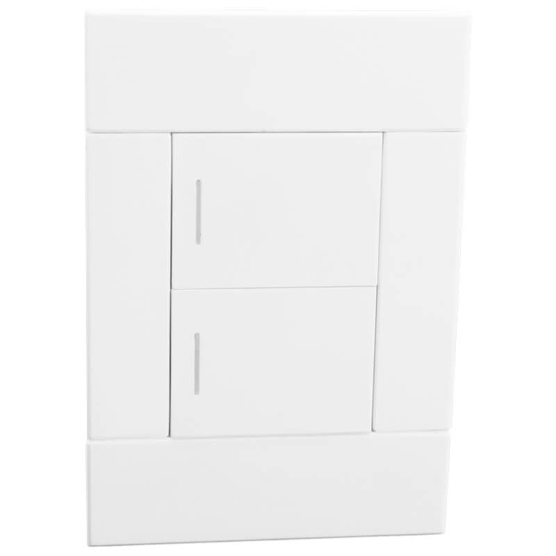 Veti 2 - White Two Lever Wall Switch