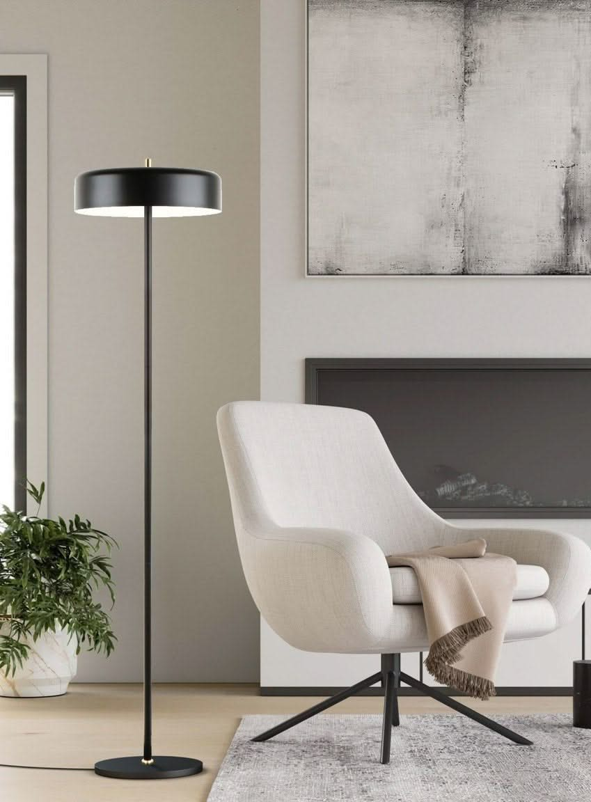 Diaz Black Floor Lamp