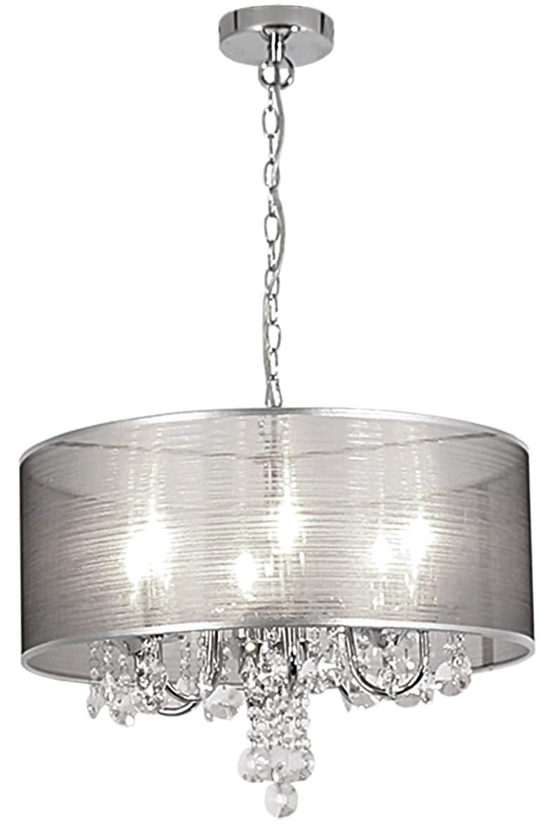 Sama Chrome & Crystal Chandelier