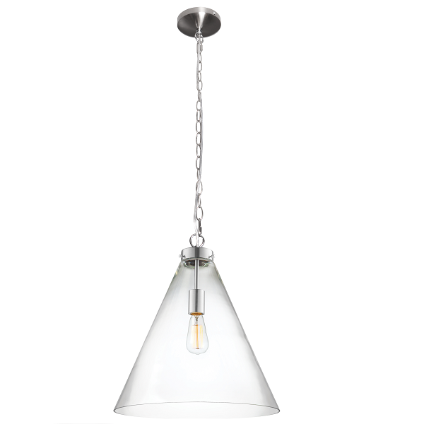 Beltone Glass Funnel Pendant Light