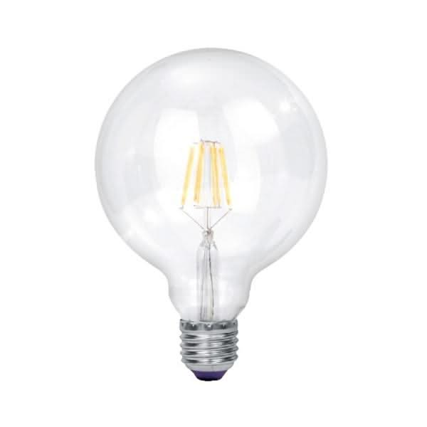 LED Bulb - Clear Filament G125 Dimmable