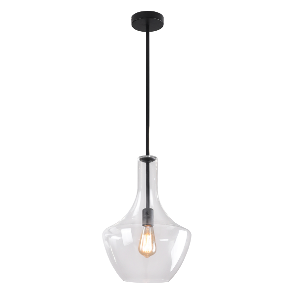 Vase Clear Glass Pendant Light