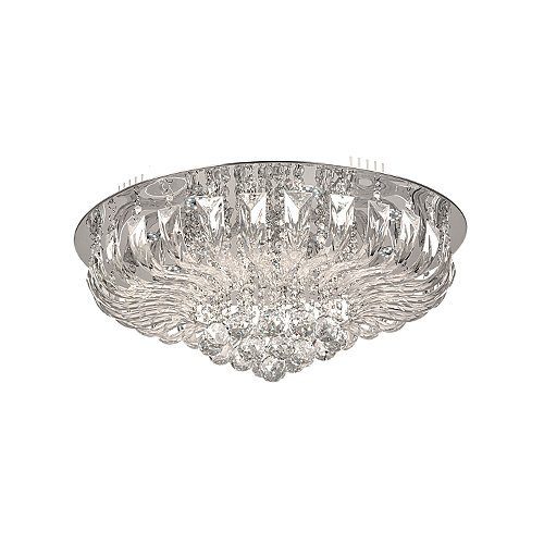 Chrome LED Ceiling Fitting with Crystals (Launch Special)