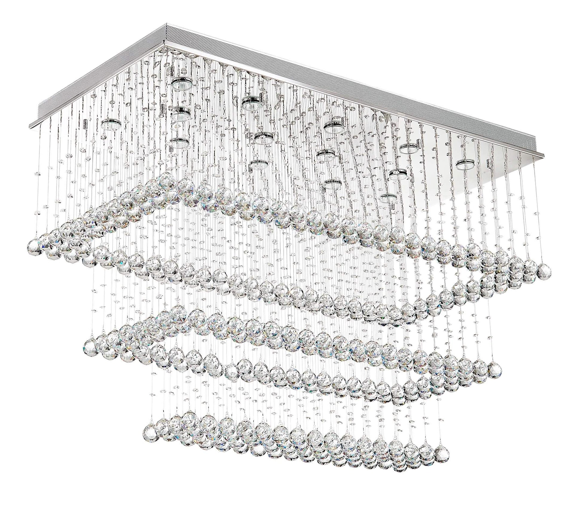 Cascade Crystal Ceiling Fitting