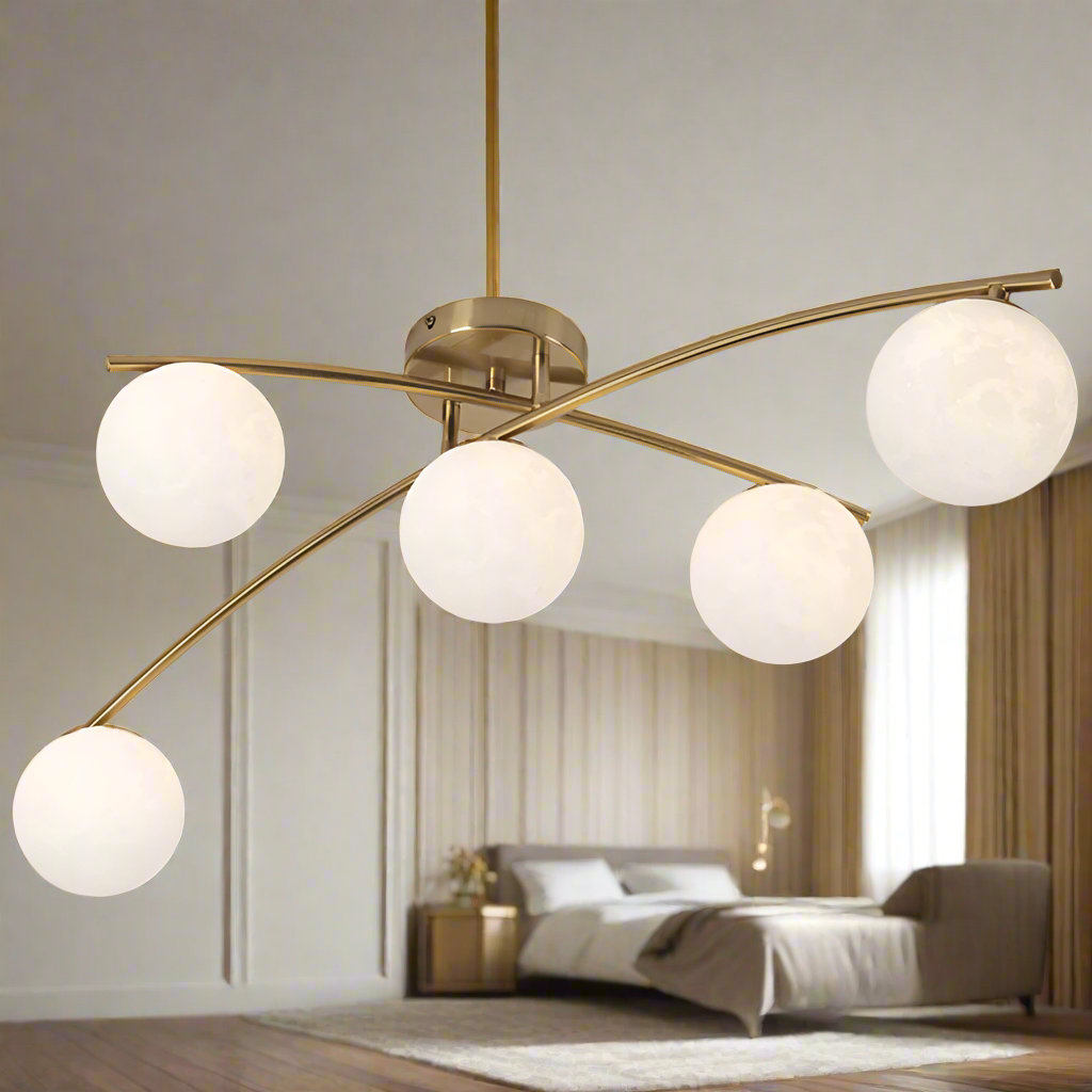 Zizou Satin Brass Pendant Light