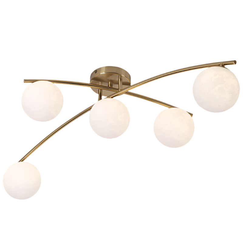 Zizou Satin Brass Pendant Light