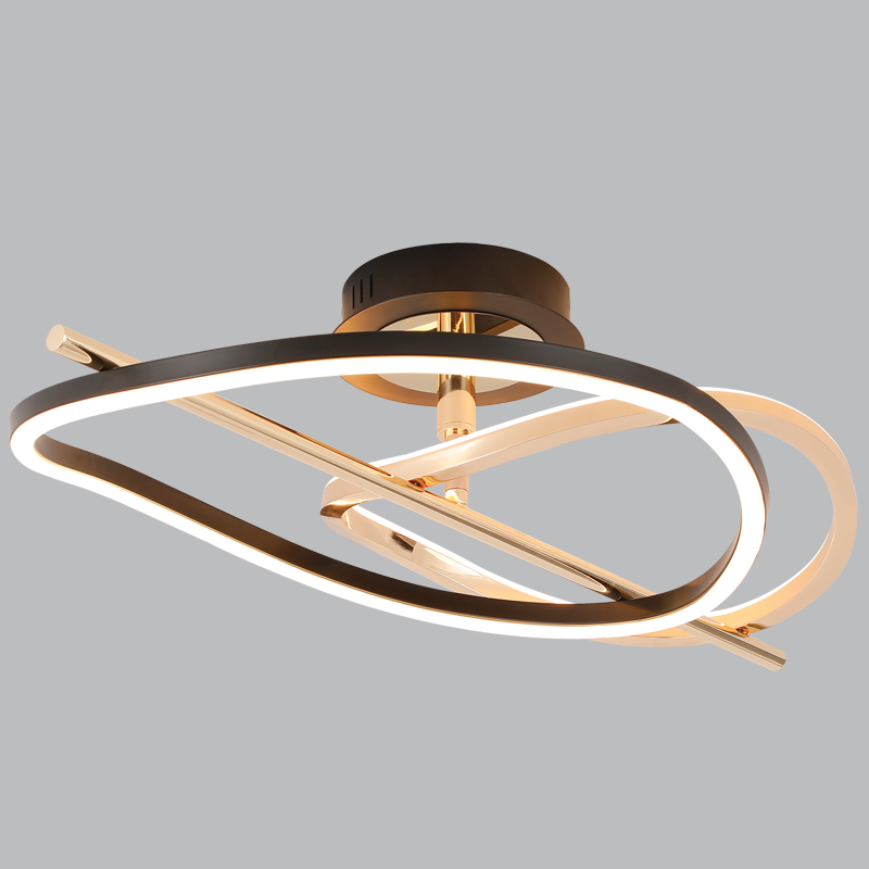 Wiley Gold & Black LED Ceiling Light