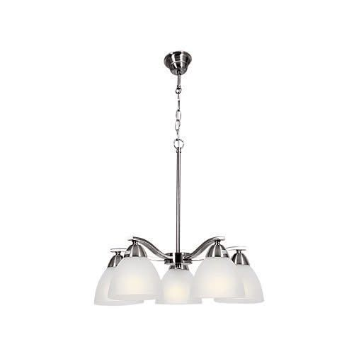 5 Light Satin Chrome Chandelier