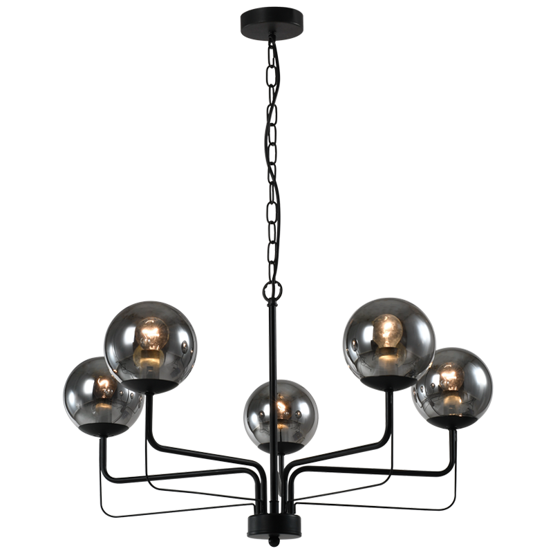 Silt Black and Smoke Chandelier