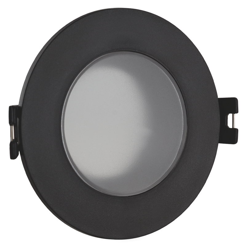 LED Bathroom Downlight Holder - Black IP65