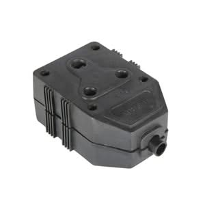 2 Way PVC Janus Coupler Black