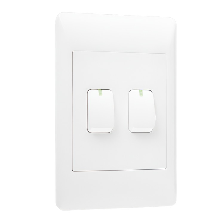 EPL White Switch - 2 Lever 1 or 2 Way Switch - 2 X 4 (Launch Special) - Future Light - LED Lights South Africa