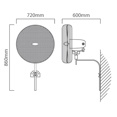 26" Eurolux Hurricane Wall Fan - Future Light - LED Lights South Africa