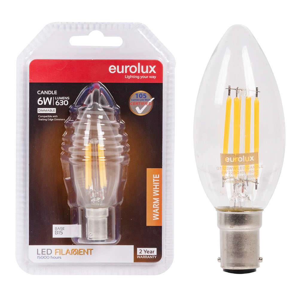 LED Candle - 5W Dimmable B15