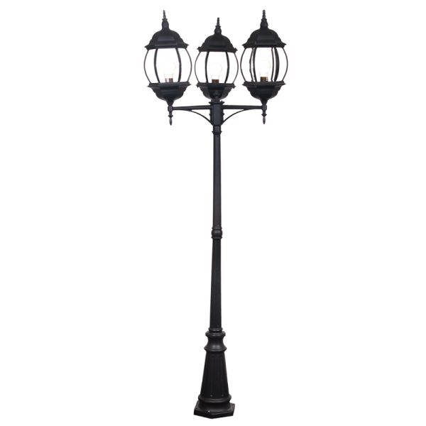 Rounded Belly 3 Head Post Lamp (Launch Special)