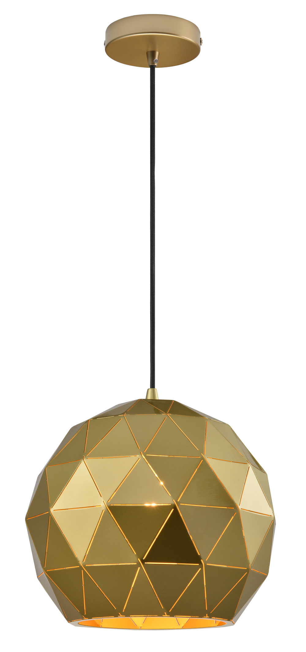 Gold Laser Cut Pendant Light Medium