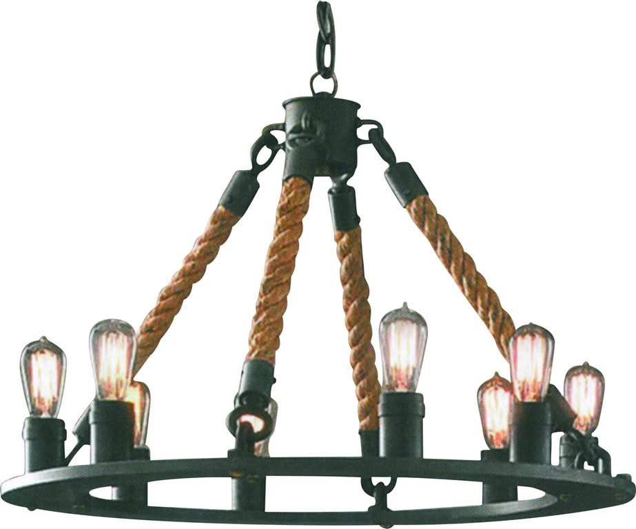 Martha 8 Light Rope Pendant