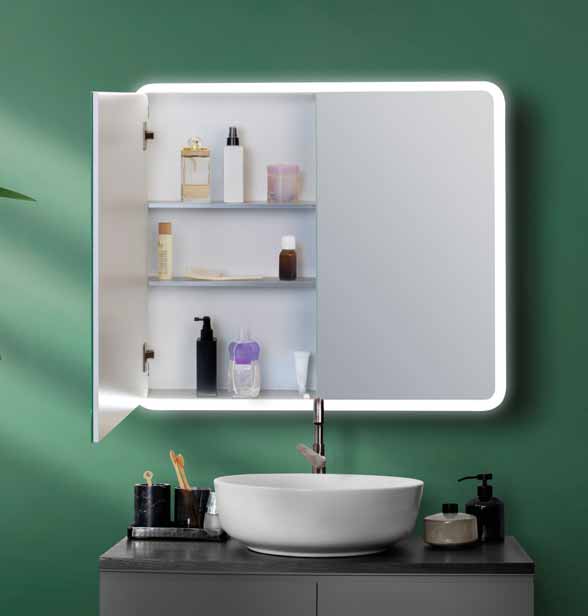 Focco Mia 2 Door Organising LED Mirror