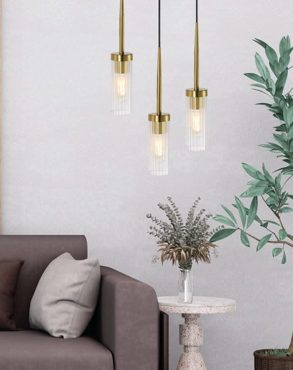 Flambou Fluted Glass Pendant Light