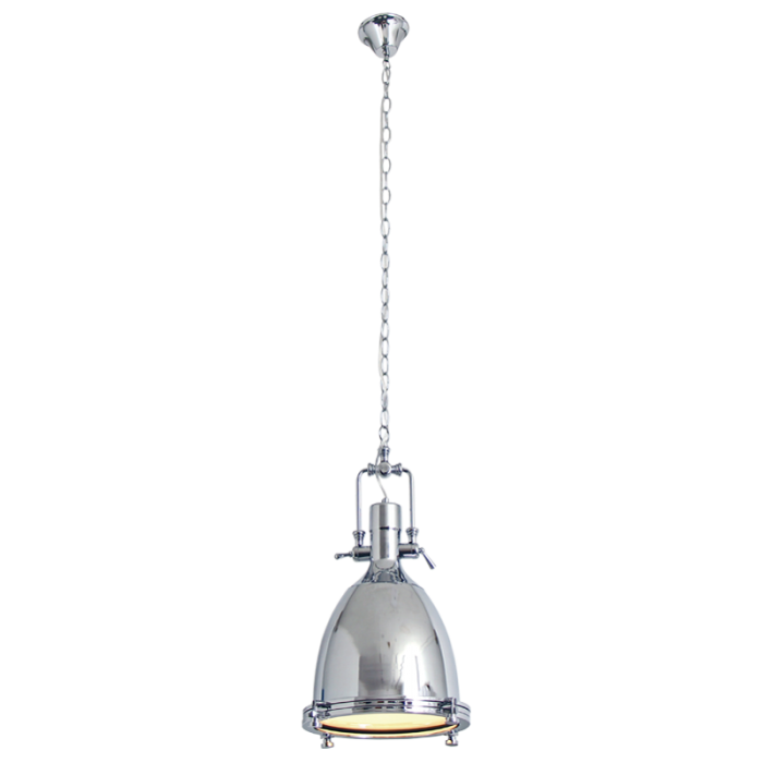 Brin Industrial Polished Chrome Pendant Light (Launch Special)