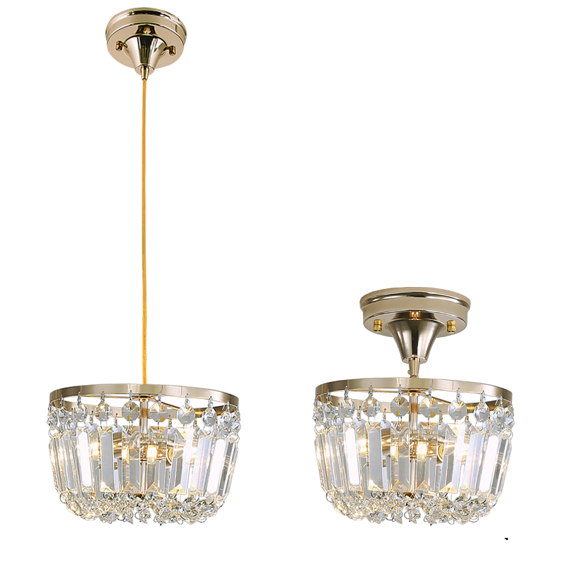 Gold 2 in 1 Pendant or Ceiling Light