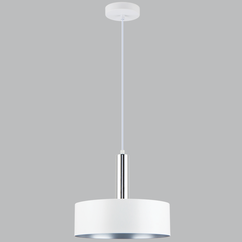 Doma White & Chrome Pendant Light