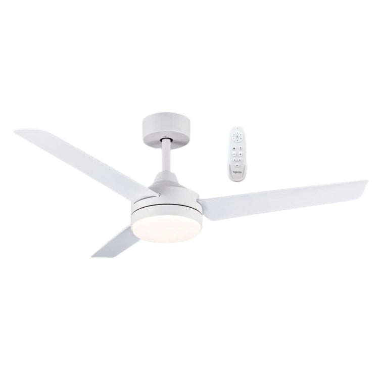 Tiberius 3 Blade 48" White LED Ceiling Fan - Future Light - LED Lights South Africa