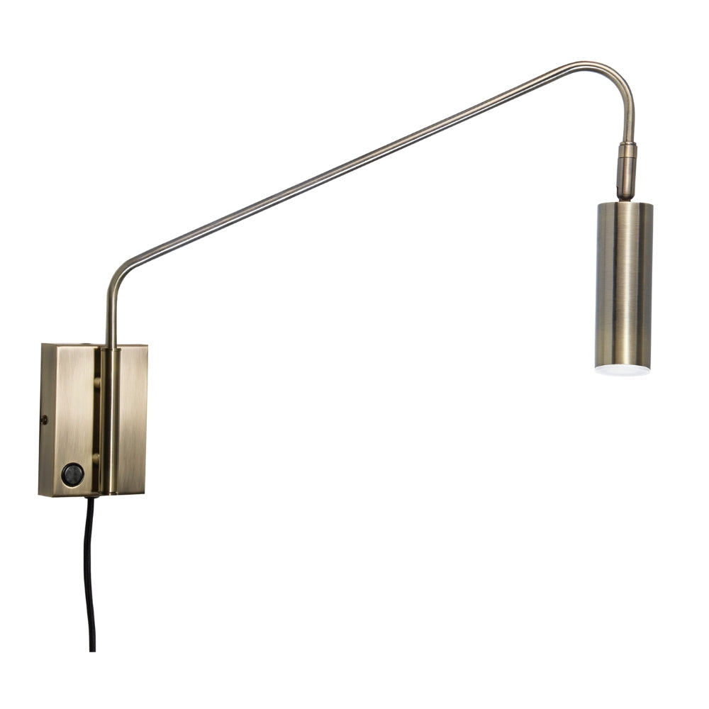 5W Satin Brass Corded LED Reading Light (Launch Special)