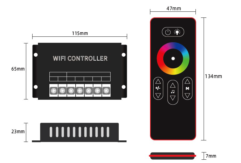 RGBW WiFi Smart Controller Remote