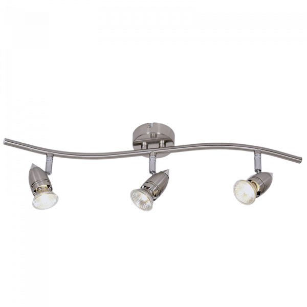 Satin and Polished Chrome Spotlight - 3 Light