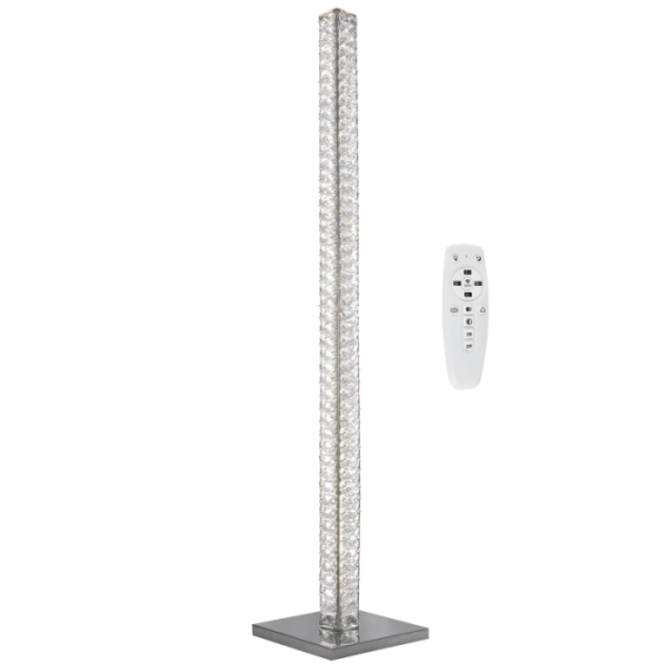 CCT Chome & Crystal Floor Lamp (Launch Special)