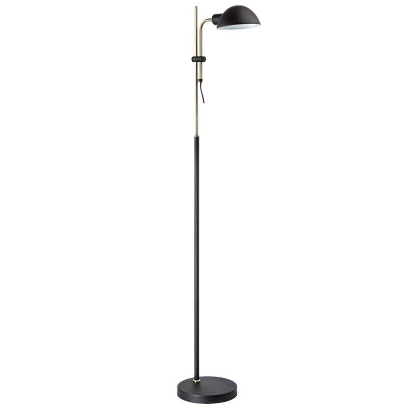 Keller Black & Brass Floor Lamp