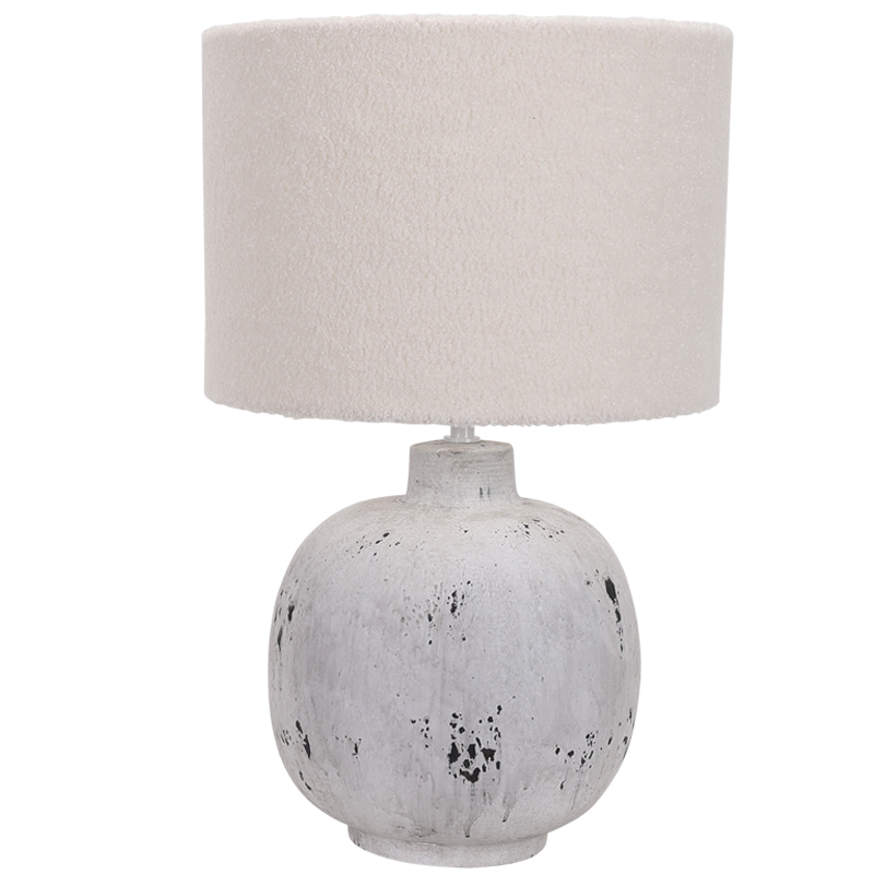 Grey Stone Large Ceramic Table Lamp