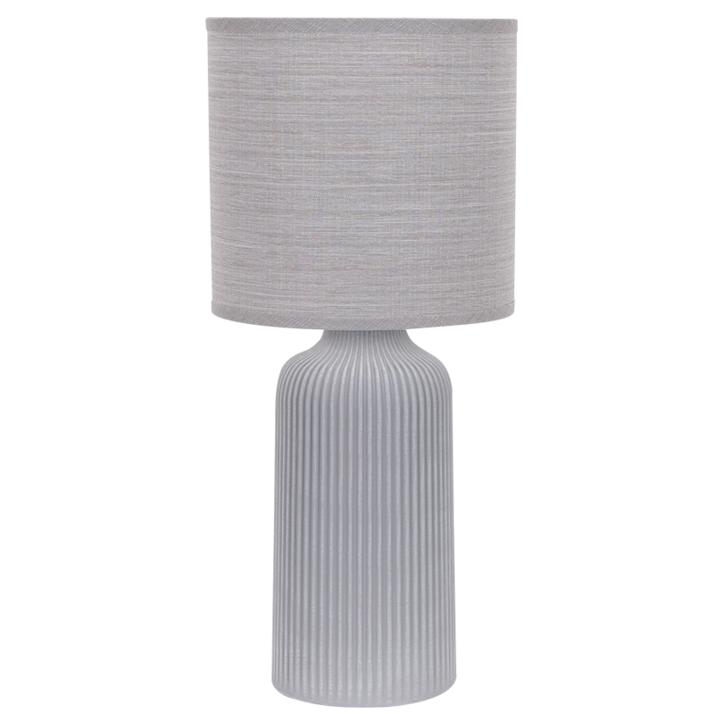 Grey Tall Ceramic Table Lamp