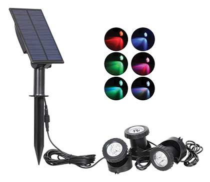 Solar RGB Pond Light Kit