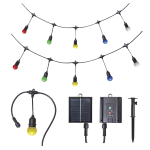 Solar Multi-Colour Outdoor String Light Kit - IP65 - Future Light - LED Lights South Africa