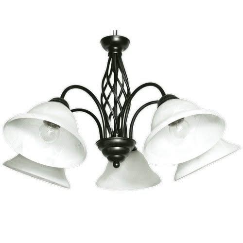 Black 5 Light Chandelier