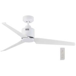 White Metal and ABS LED Ceiling Fan - No Light