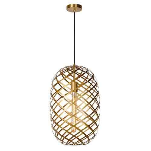 Nest Pendant Gold - Metal Wire Mesh