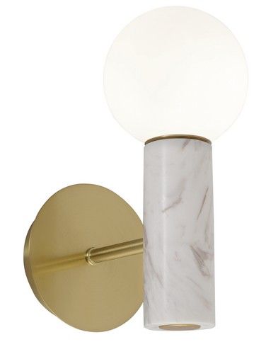 Ollie White Marble Wall Light