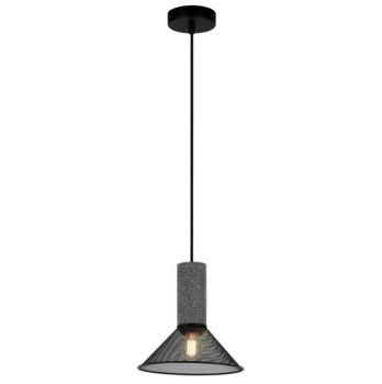 Midnight Cone Mesh & Stone Pendant Light