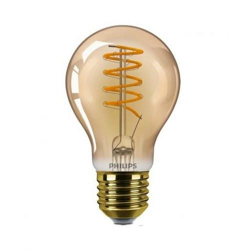 Philips Classic 4W A60 Amber Filament Bulb