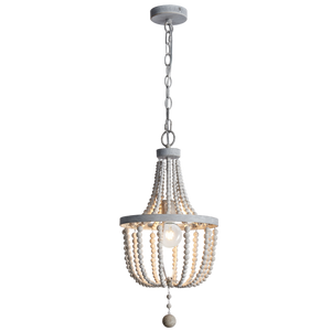 Metal & Wood Bead Chandelier CH893 - Future Light - LED Lights South Africa