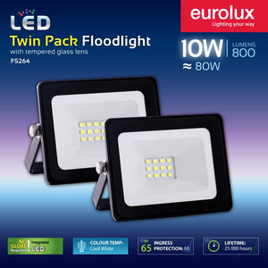 LED Flood Light Twin Pack - 10W or 20W - Future Light - LED Lights South Africa