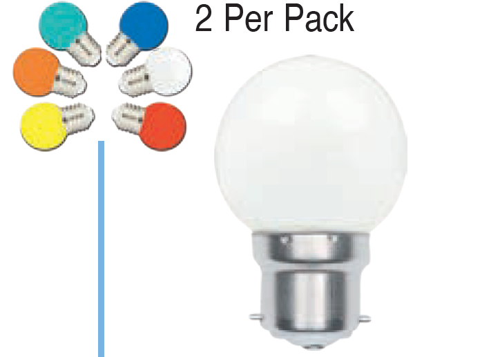 LED Bulb - 1W LED Golf Ball (2 Pack) - Future Light - LED Lights South Africa