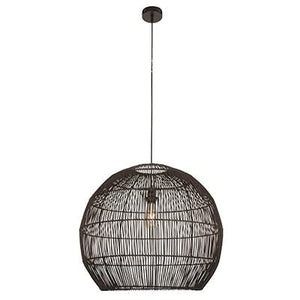 Erna 600 Black Rattan Pendant - Future Light - LED Lights South Africa