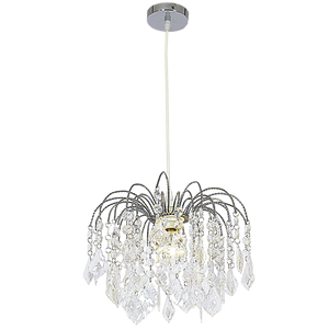 Polished Chrome Pendant with Clear Acrylic Crystals - Future Light - LED Lights South Africa