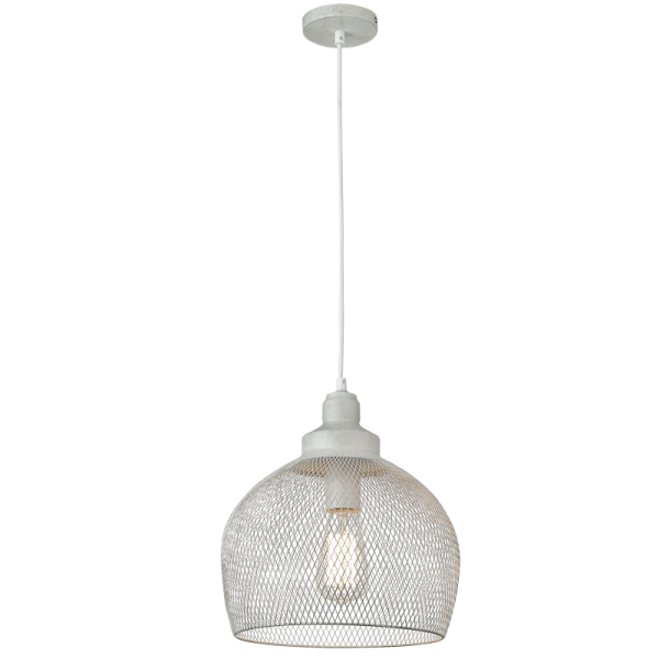 Metal Pendant French White PEN208 - Future Light - LED Lights South Africa