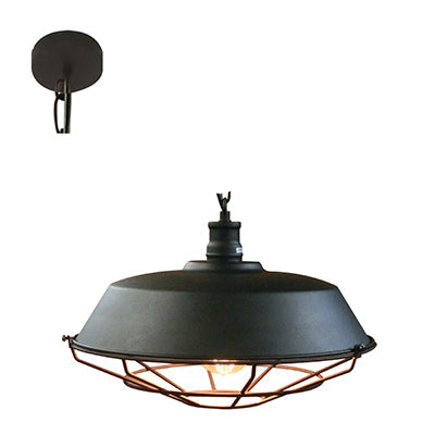 Grid Pendant 485mm Black E27 - Future Light - LED Lights South Africa